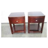 American Drew Nightstands, pair in dark color