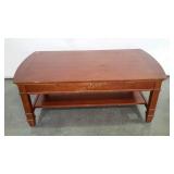 Coffee Table, 48" top, pull out boards to each