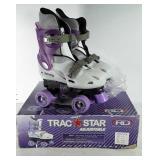Adjustable roller skates, size 2-4. White &