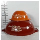 Pyrex Cinderella Autumn Harvest Bowls - 750ml &