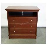 Thomasville three drawer chest, 37" tall, o