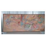 Painting on canvas, streched framed, 61x26" high,