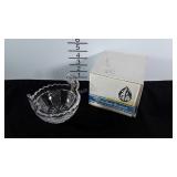 Waterford crystal sugar bowl with box