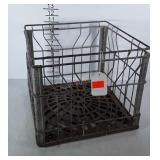 Metal milk crate