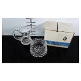 Waterford crystal sugar and creamer with box