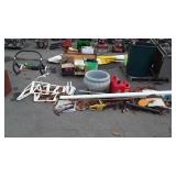 Group lot, includes, fuel cans, poly planter,