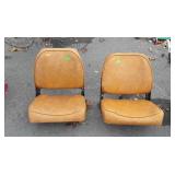 Two tractor seats