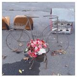 Lawn decor bike planter