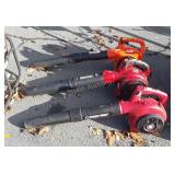 Three leaf blowers, all will need work