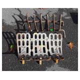 Two fire place grates