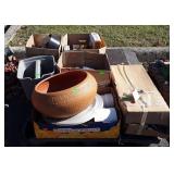 Skid lot, includes poly planter, electrical