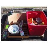 Skid lot, includes drying racks, light,