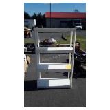 Poly shelving unit, 65" tall