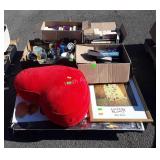 Skid lot, includes pictures, cups, books, heart