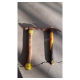 Hammer and hand held pick axe