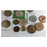 Presidential tokens, tokens, and pins