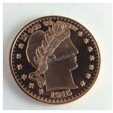 1915 Copper Bullion Coin  Representative Of A