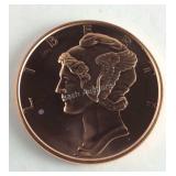 Copper Bullion Coin Representative Of A
