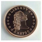 1795 Copper Bullion Coin Representative Of The