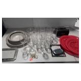 Glasses, plate holders, casino game, VR virtual