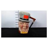 Toby mug, Sandland Ware, "Mr. Micawber", edge