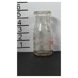 Half pint milk bottle, Walker Hill Dairy
