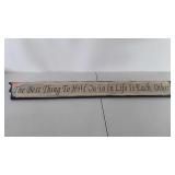 Relationship decor sign, 48" x 6"