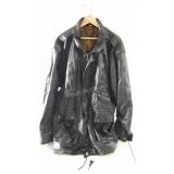 Leather coat, snaps are marked Seal of the Great