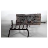 Electric light fireplace (works) and cast iron