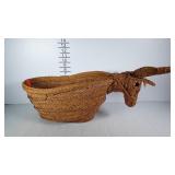 Figural donkey basket