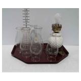 6 glass chimneys and 1 Vanity lamp