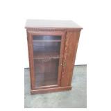 Media Storage Cabinet, does show veneer damage o