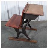 Antique School Desk, youth size, flip seat,