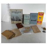 Old Railroad booklets, passes, map, etc.