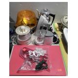 Group lot with craft board, cookie cutters, Black