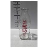 Milk Bottle, Quart Size, Curles Neck Dairy