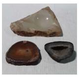 Stone /Geode Decor, 3pcs ashtray, 2 other