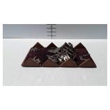 Sewing Machine Accessories Kit, in roll up wood