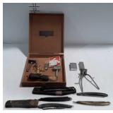 Razors lot, 5 Straight Razors, clippers, shaving