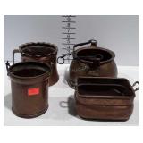 Four Copper Home Goods Planters