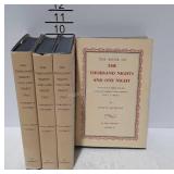 Books, Four volume set "The Thousand Nights and