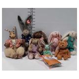 Group TY babies plus a attic collections rabbit.