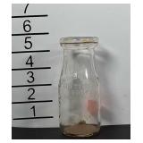 Half pint milk bottle, Chestnut Farms, Chevy