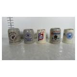 5 beer Steins. 4 Oktoberfest in Richmond, Va &