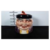 Toby style sugar with lid, Shorter & Son, Ltd.,