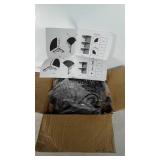 Corner shelves, unassembled in box. Appears to be