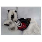 Winter wear, cat hat, stocking caps, leg warmers