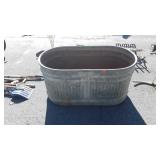 Galvanized water trough