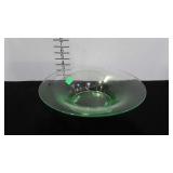 Depression glass footed bowl