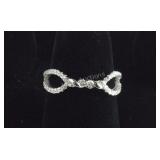 Size 7- Sterling silver CZ ring